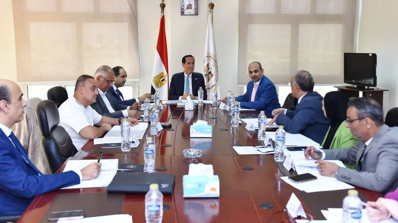 اجتماع مجلس إدارة المنطقة الحرة العامة بمدينة الإنتاج الإعلامي