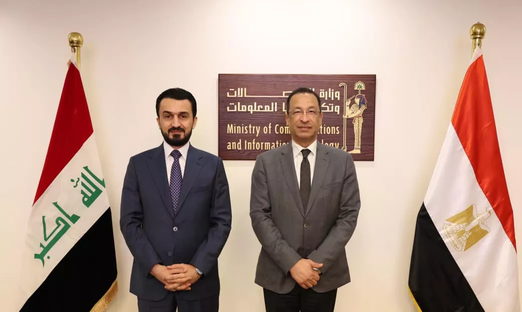 وزير الاتصالات يجتمع مع وزير الاتصالات بجمهورية العراق