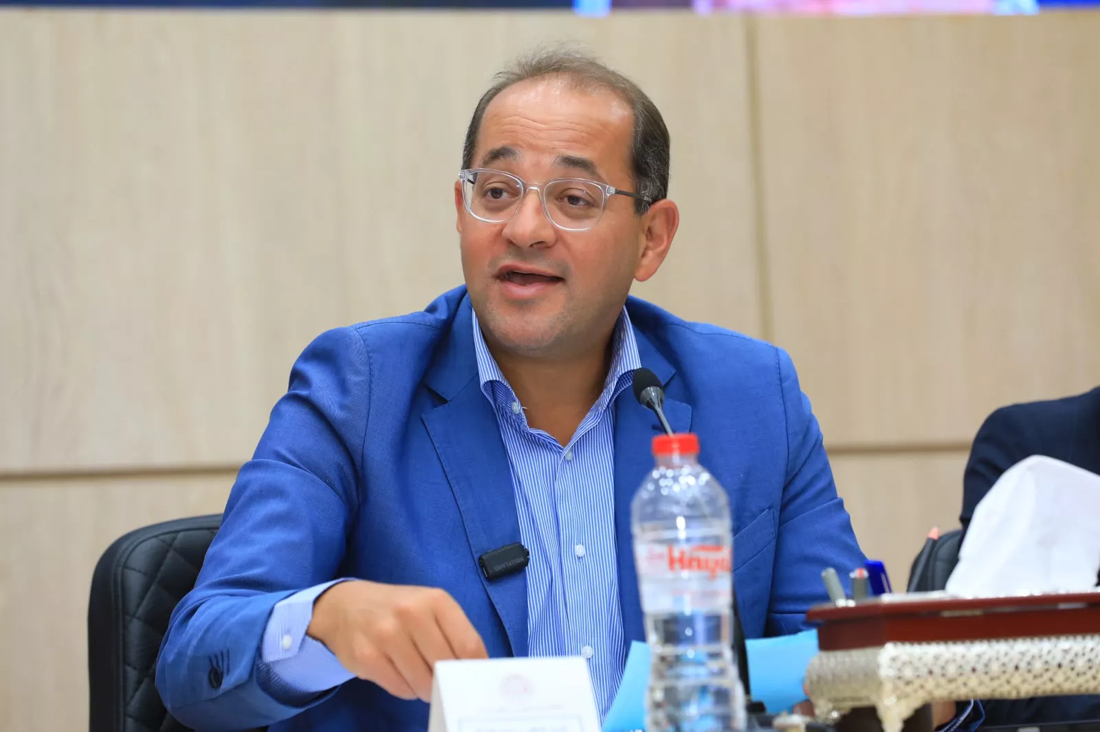 وزير المالية في حوار مفتوح مع رئيس اتحاد الغرف التجارية