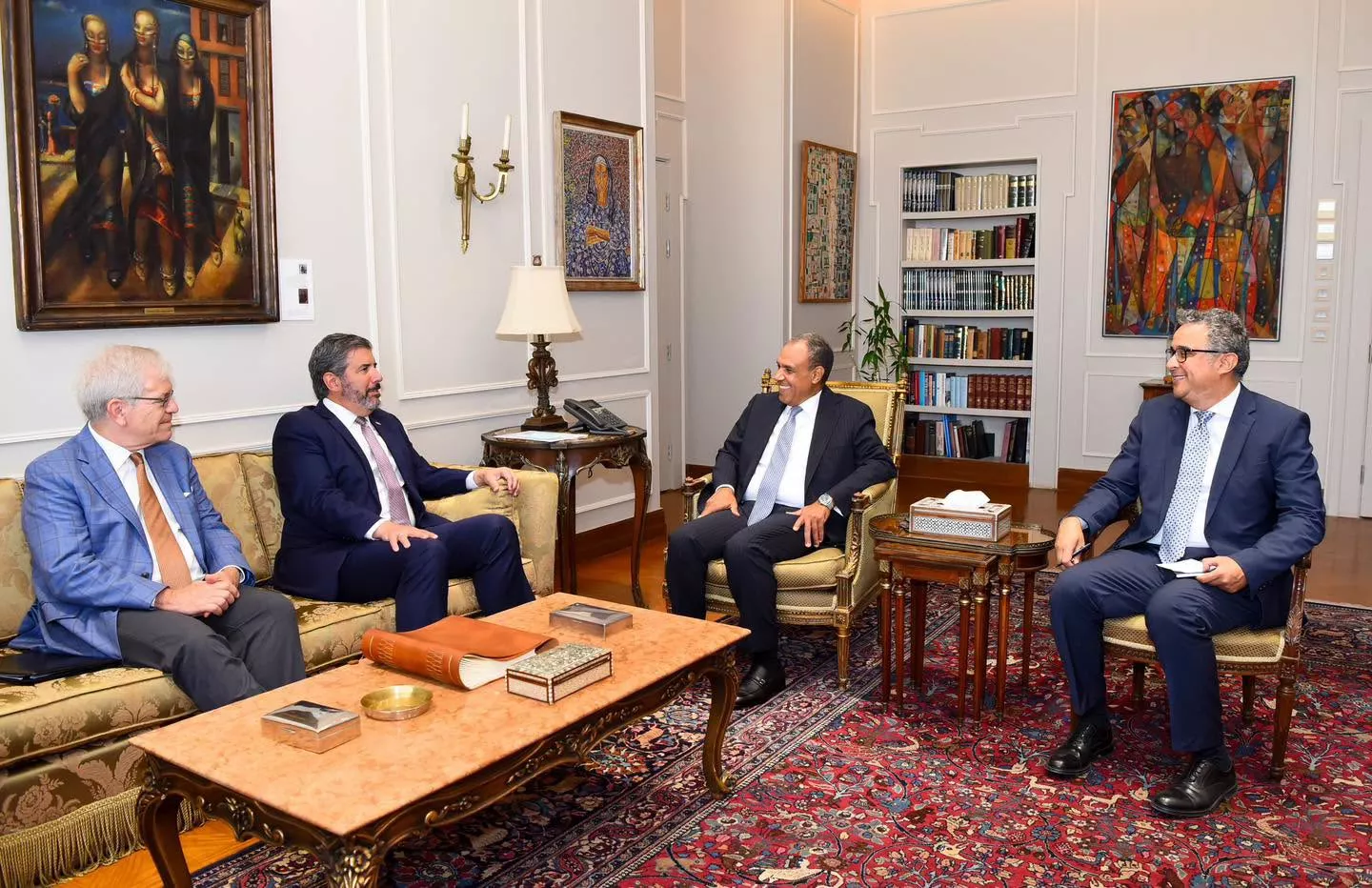 وزير الخارجية يجتمع مع نائب وزير الخارجية الأمريكي 