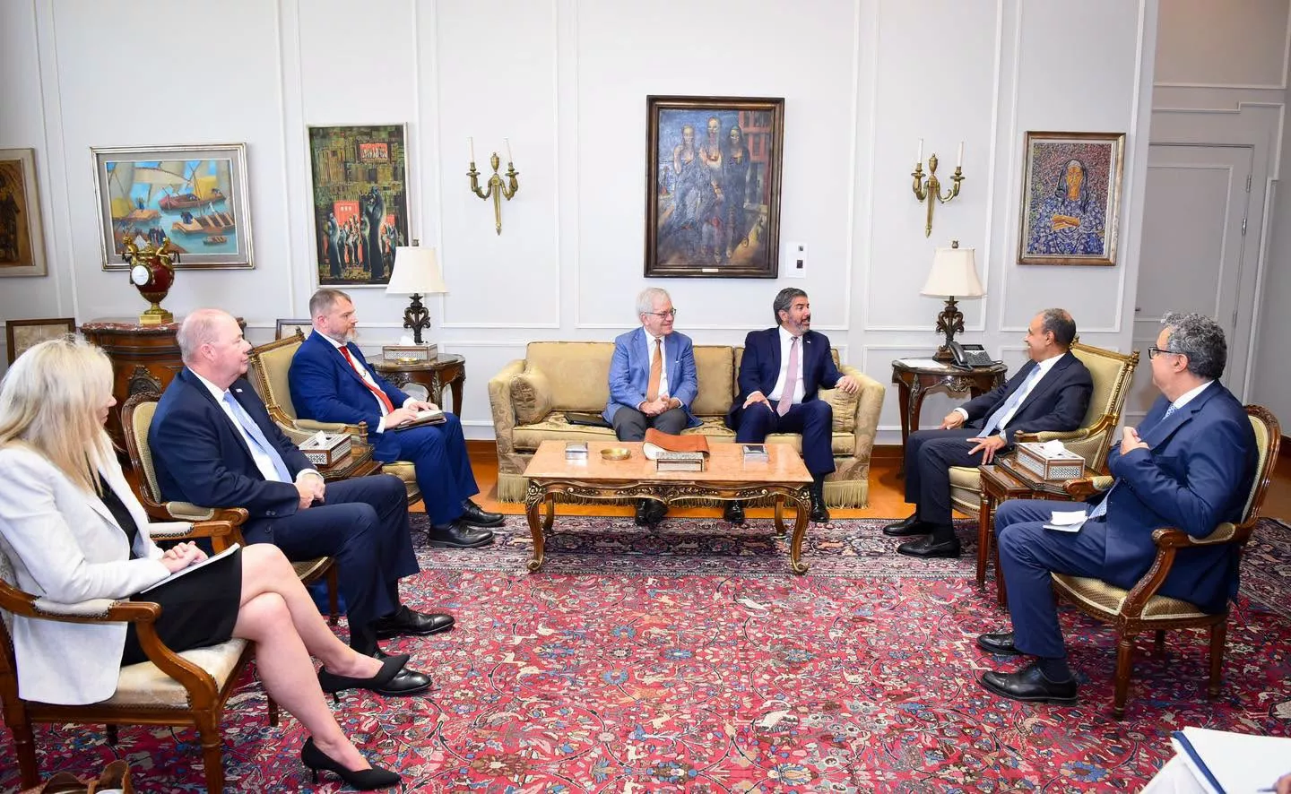 وزير الخارجية يجتمع مع نائب وزير الخارجية الأمريكي 