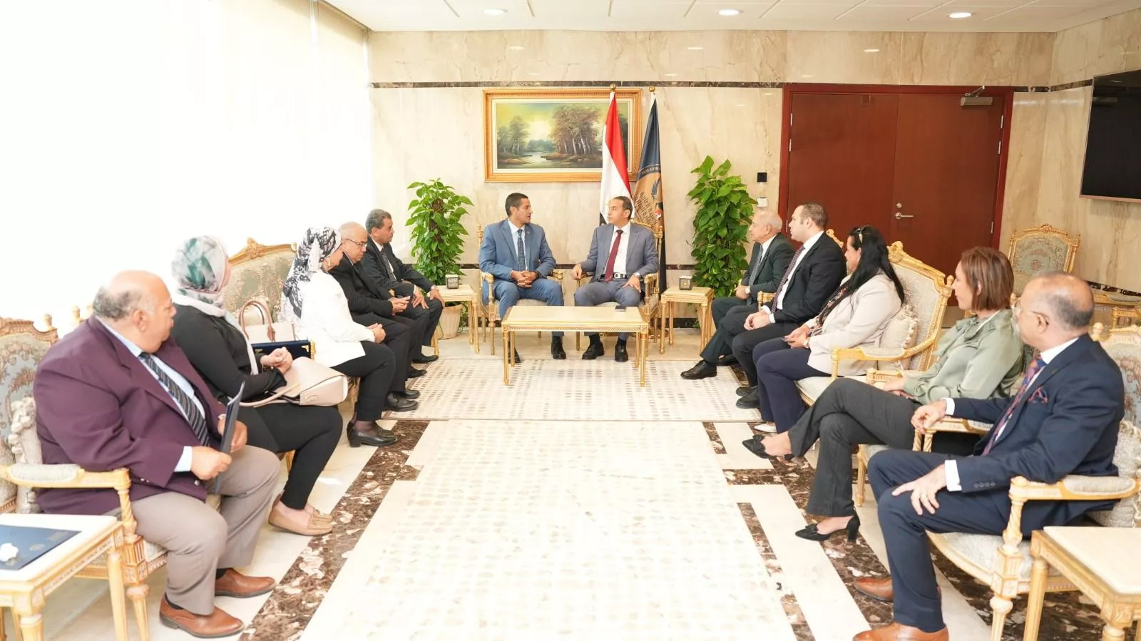 بروتوكول تعاون بين الرقابة المالية وأكاديمية السادات