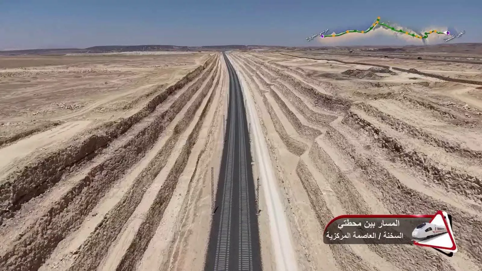 وزير النقل يتفقد الخط الأول من شبكة القطار الكهربائي السريع