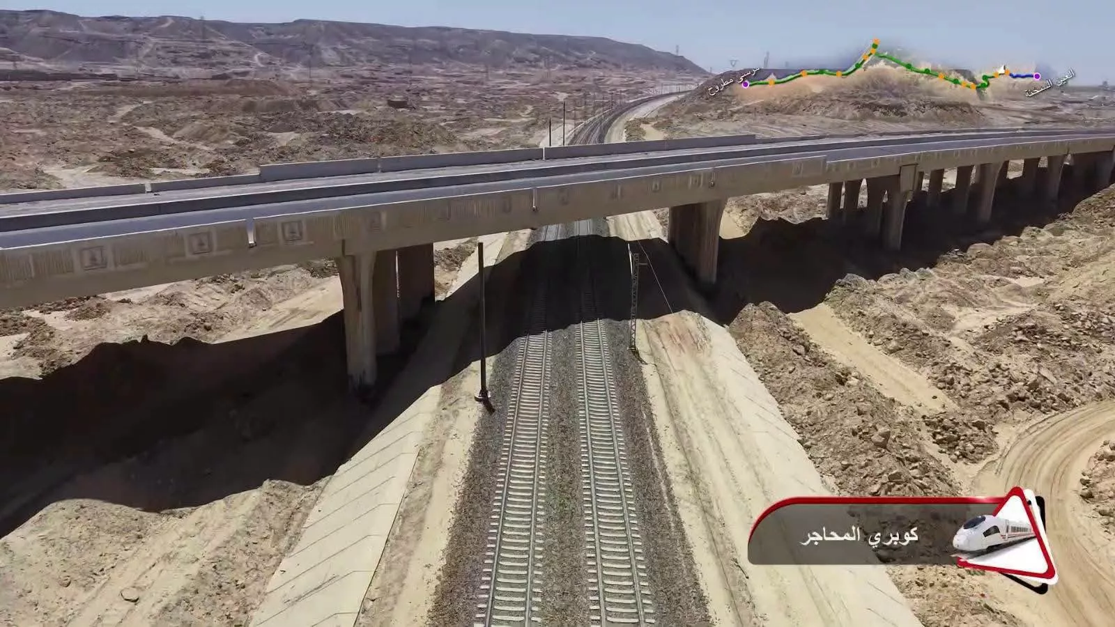 وزير النقل يتفقد الخط الأول من شبكة القطار الكهربائي السريع