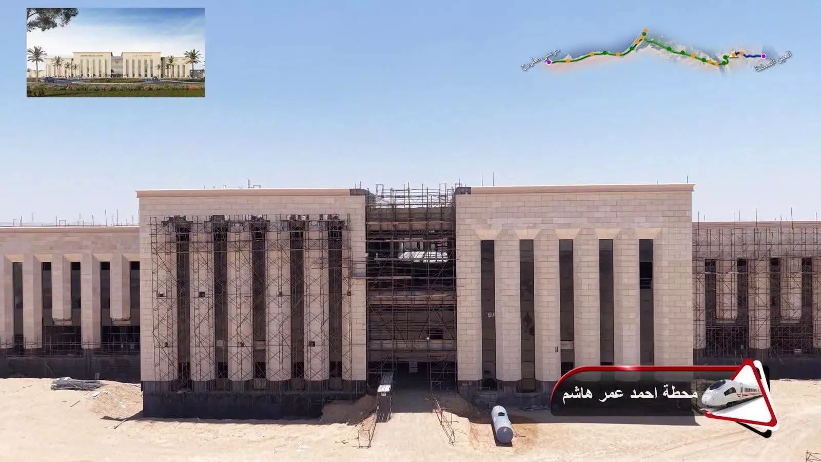 وزير النقل يتفقد الخط الأول من شبكة القطار الكهربائي السريع