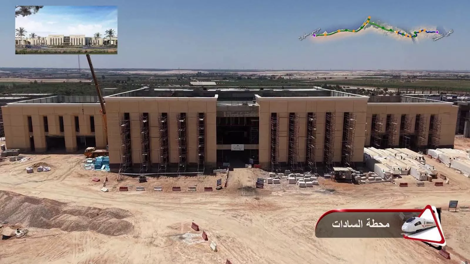 وزير النقل يتفقد الخط الأول من شبكة القطار الكهربائي السريع
