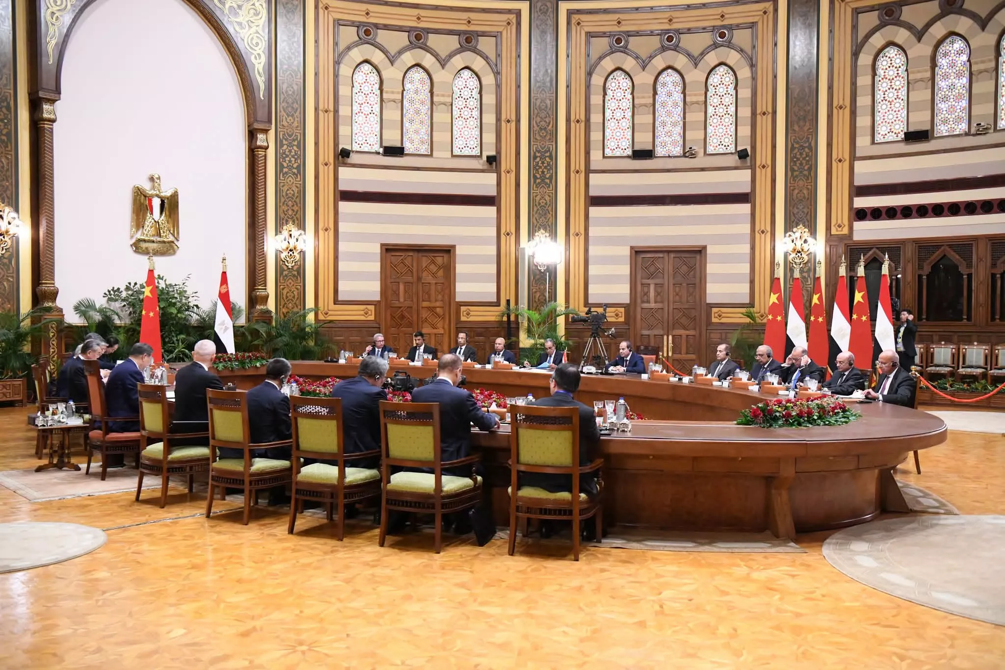 الرئيس السيسي يجتمع مع نظيره الصيني