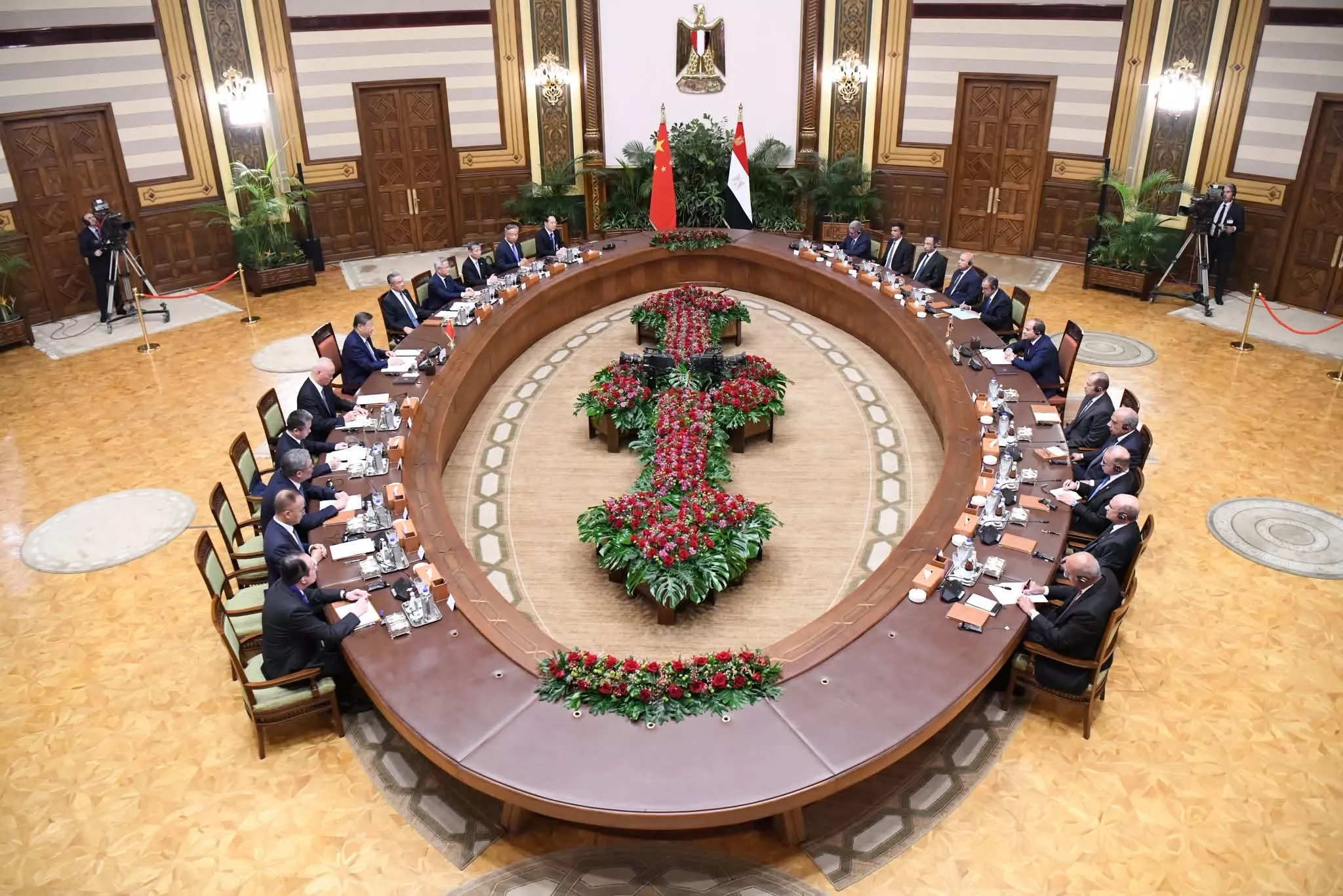 الرئيس السيسي يجتمع مع نظيره الصيني