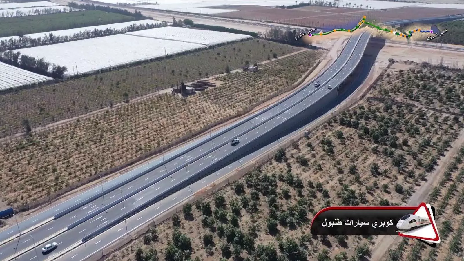 وزير النقل يتفقد الخط الأول من شبكة القطار الكهربائي السريع