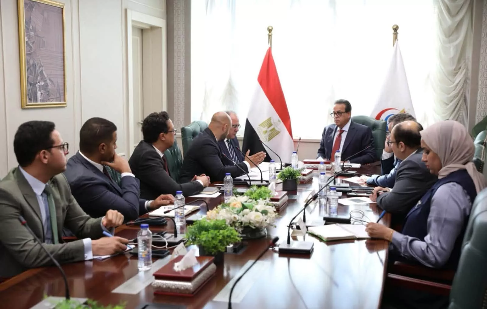 وزير الصحة يجتمع مع وفد فيليبس العالمية