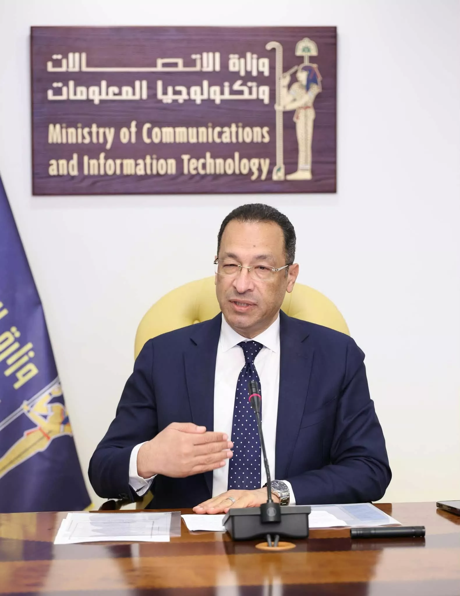 المهندس رأفت هندي وزير الاتصالات وتكنولوجيا المعلومات