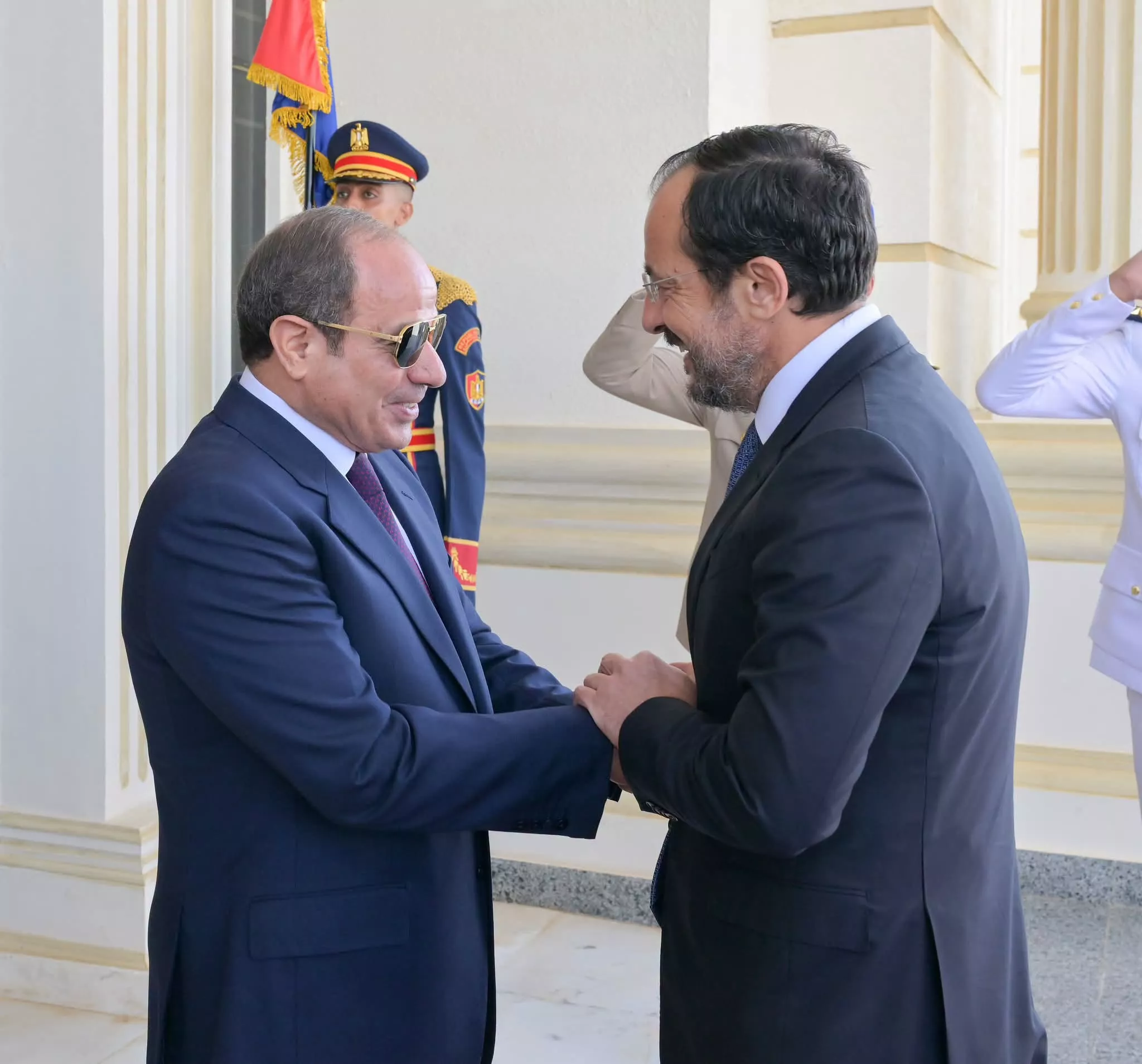 الرئيس السيسى يستقبل نظيره القبرصي