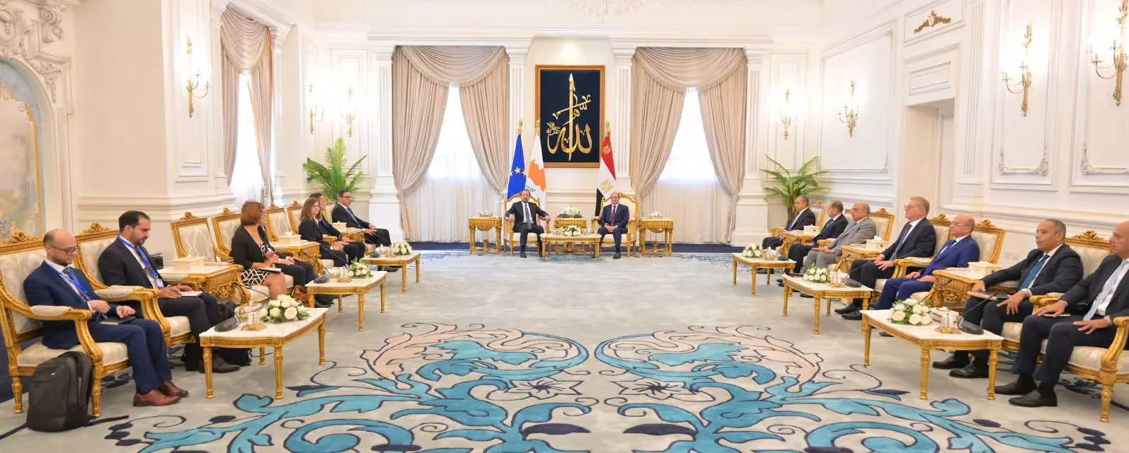 الرئيس السيسى يستقبل نظيره القبرصي