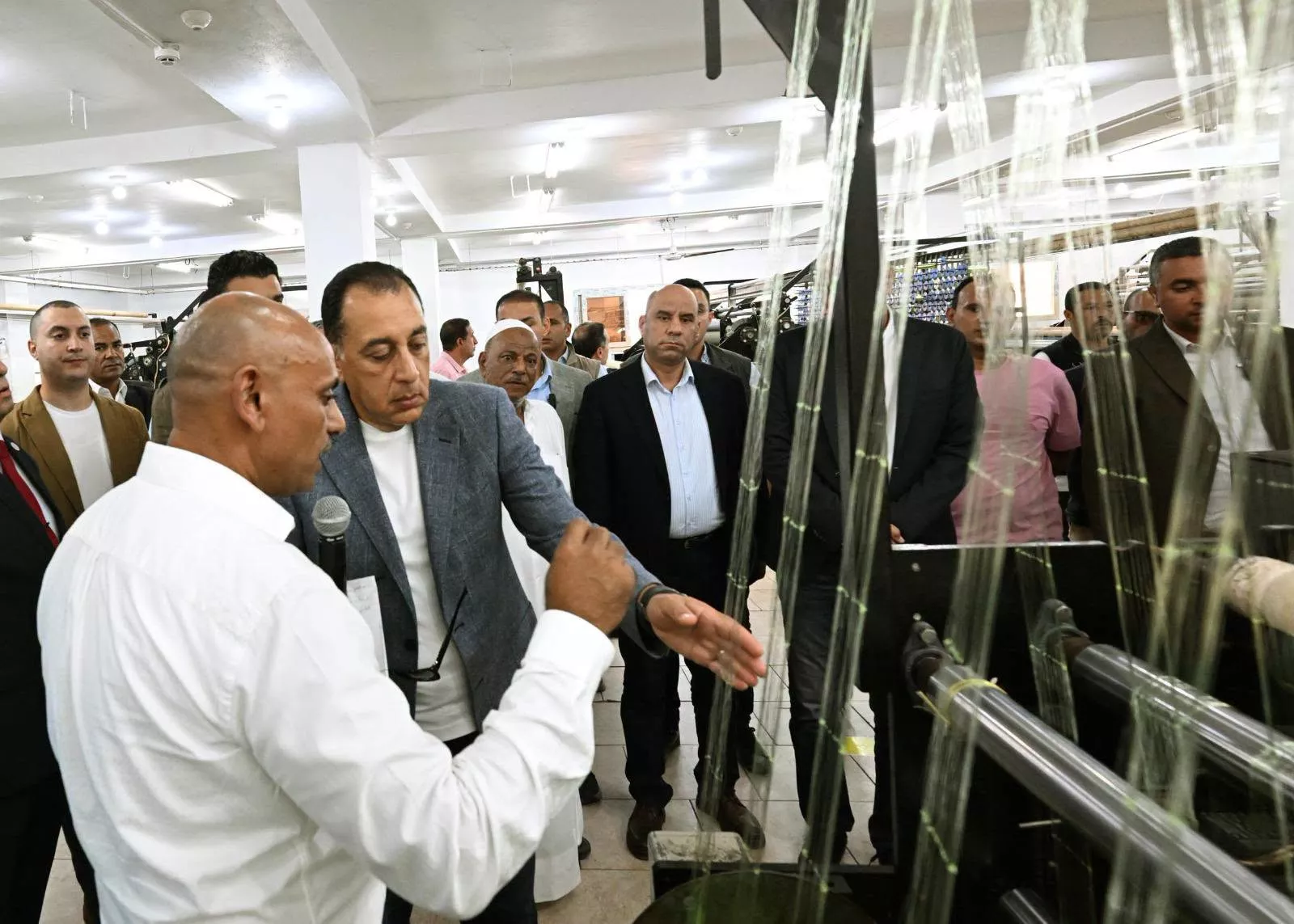 رئيس الوزراء يتفقد الشركة المصرية لتصنيع الشباك وأدوات الصيد