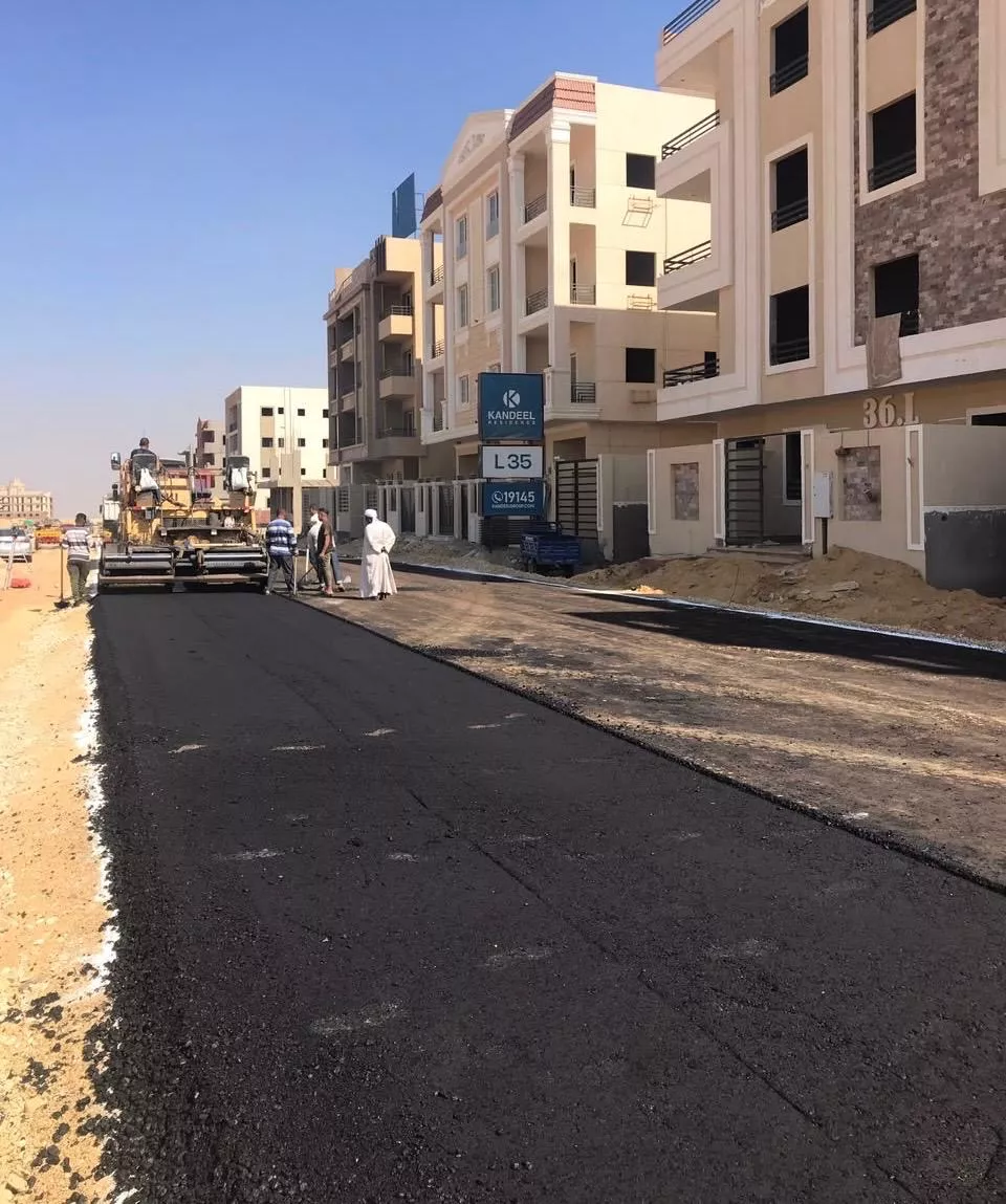 مشروعات الطرق والمرافق والخدمات بمناطق بيت الوطن بالمدن الجديدة