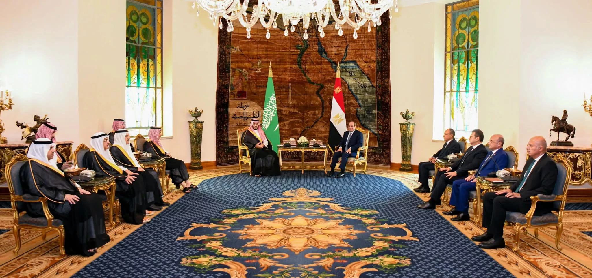 الرئيس السيسي يستقبل ولي عهد المملكة العربية السعودية