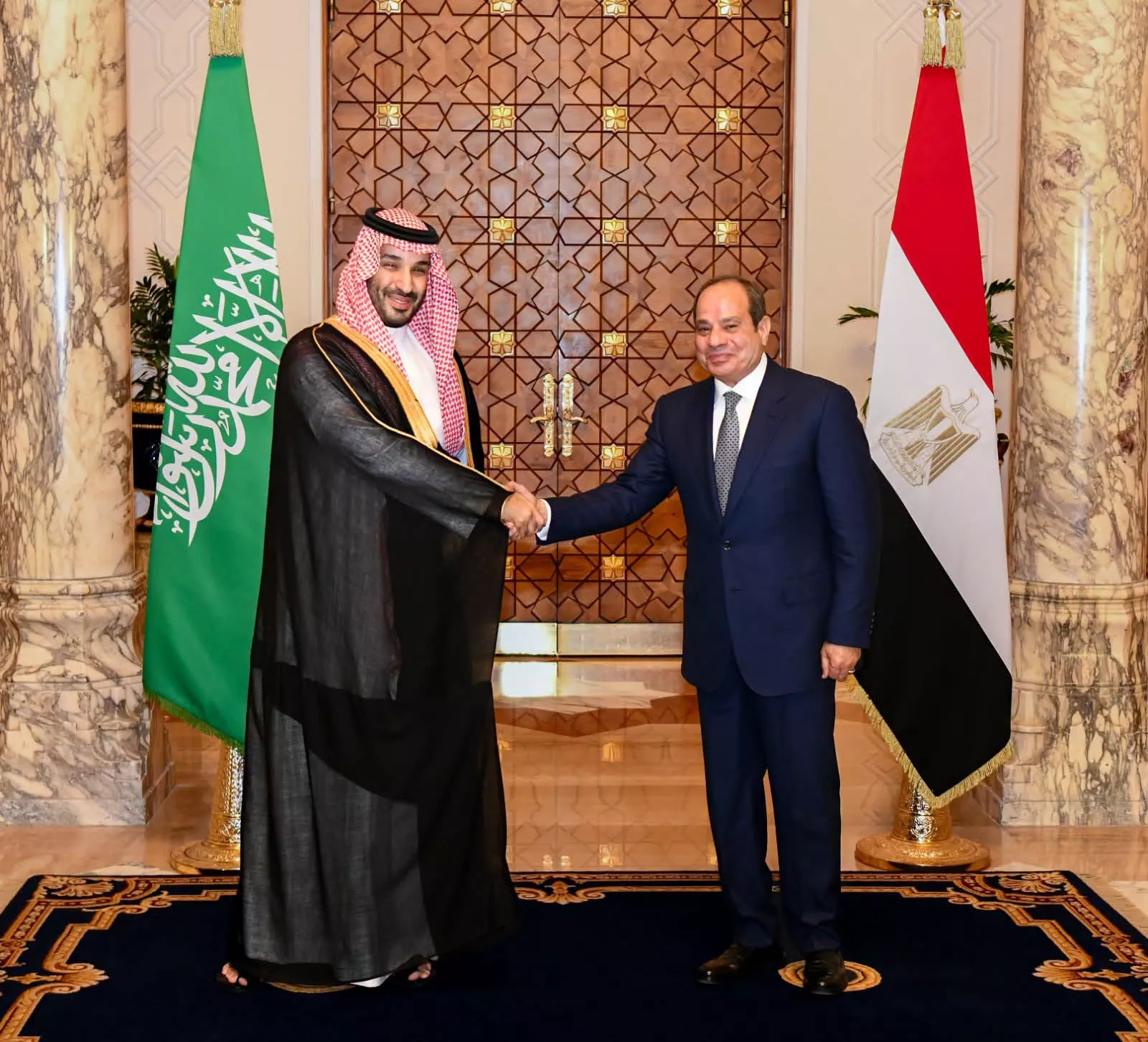 الرئيس السيسي يستقبل ولي عهد المملكة العربية السعودية