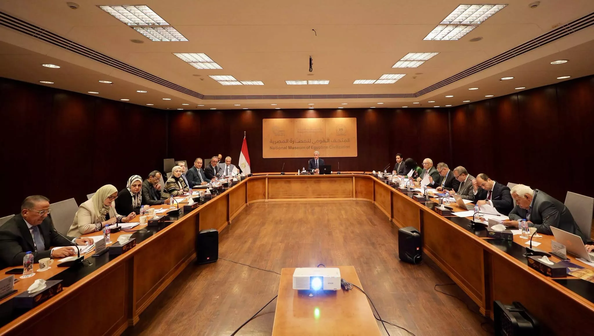 اجتماع مجلس إدارة هيئة المتحف القومي للحضارة المصرية
