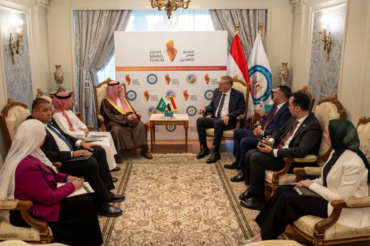 وزير البترول يجتمع مع نائب وزير الصناعة السعودي