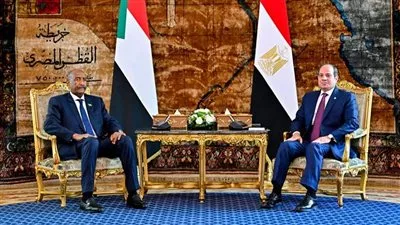 الرئيس السيسي يبحث سبل تعزيز العلاقات الثنائية بين مصر والسودان