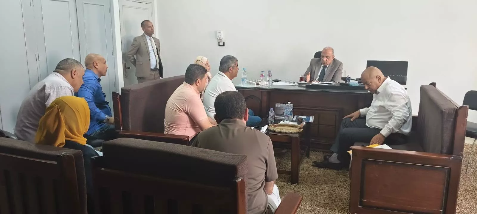 وزير الكهرباء يتفقد إدارة شبكات كهرباء مدينة الشروق