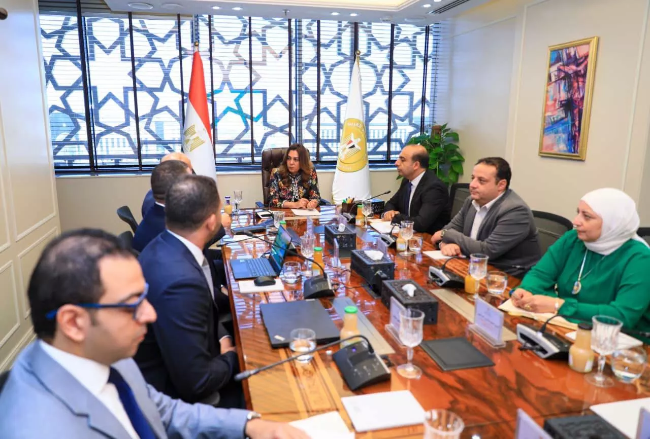 وزيرة التنمية المحلية تجتمع مع ممثلي إحدى شركات القطاع الخاص