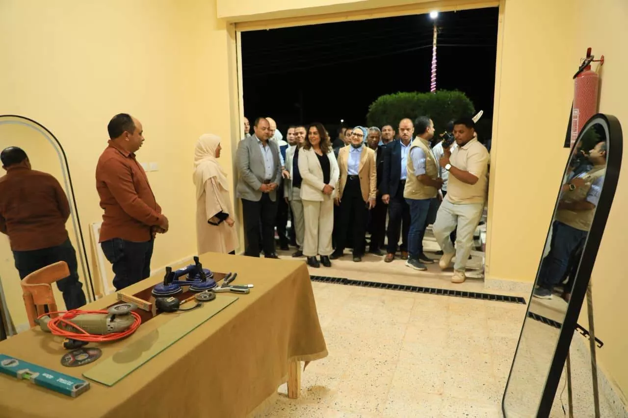 افتتاح مجمع الصناعات الحرفية بقرية مرزوق