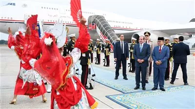 الرئيس السيسي يصل جاكرتا في زيارة رسمية إلى إندونيسيا
