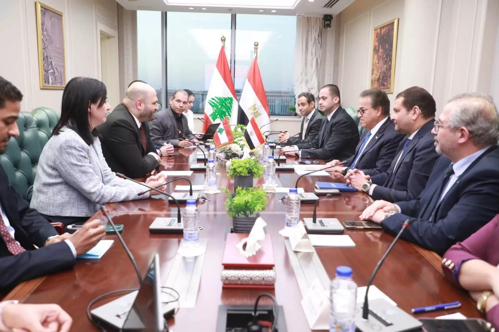 وزير الصحة ونظيره اللبناني يشهدان توقيع مذكرة تفاهم لنقل الخبرات المصرية في منظومة التأمين الصحي