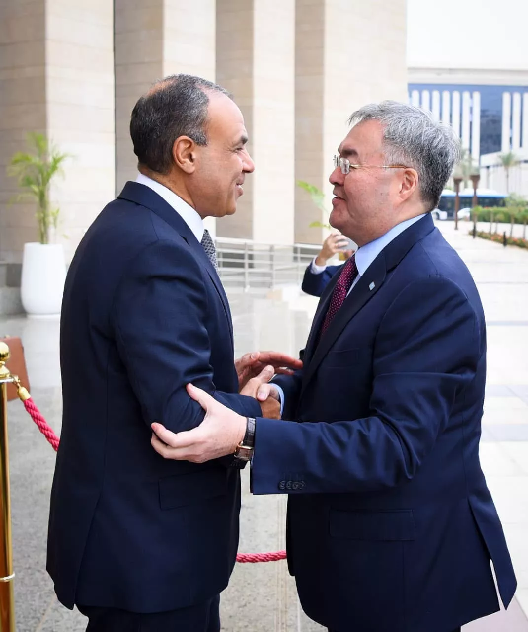 وزير الخارجية يستقبل نظيره الكازاخي