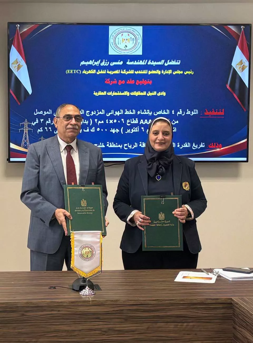 تعاون بين المصرية لنقل الكهرباء وشركة وادي النيل للمقاولات 