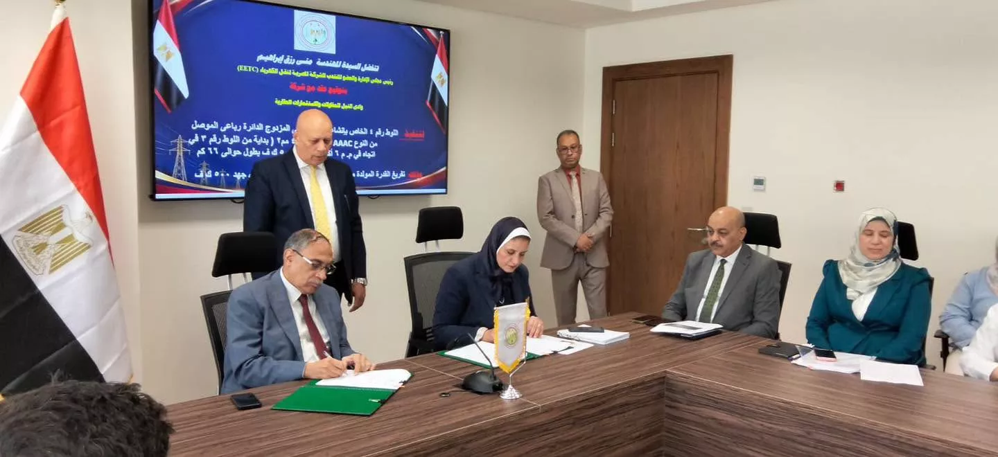 تعاون بين المصرية لنقل الكهرباء وشركة وادي النيل للمقاولات 