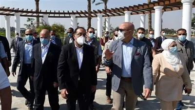 رئيس الوزراء يتفقد مشروع تطوير بحيرة عين الصيرة