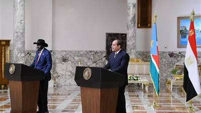 السيسي: إرادة سياسية مشتركة لتعزيز العلاقات بين مصر وجنوب السودان