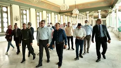 «العناني» يتفقد اللمسات النهائية لمشروع ترميم قصر محمد علي بشبرا 