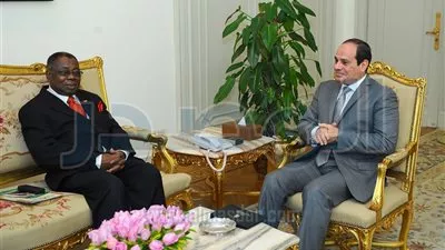 السيسي يؤكد لوفد غانى دعم مصر المستمر لجهود تطوير مفوضية الاتحاد الافريقي