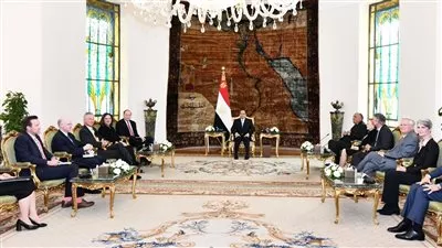 الرئيس السيسي يستقبل وفداً من الكونجرس الأمريكي  