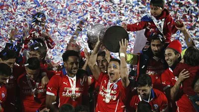 بالفيديو ..احتفالات تشيلي بالفوز على الأرجنتين فى كأس أمريكا الجنوبية