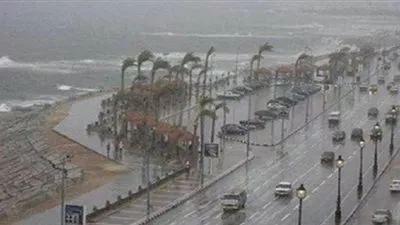 أمطار خفيفة على الإسكندرية.. واستمرار حركة الملاحة