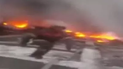 32 قتيلاً بينهم 6 أطفال في تحطم طائرة شحن تركية (فيديو وصور)