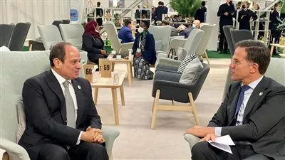 السيسى يبحث مع رئيس وزراء هولندا توطين الاستثمارات