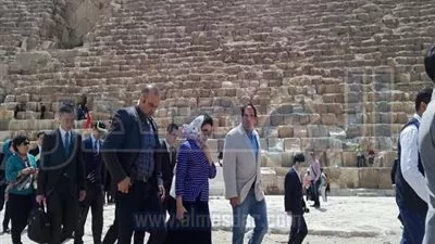 بالصور.. نائبة رئيس الوزراء الصيني تزور منطقة الأهرامات