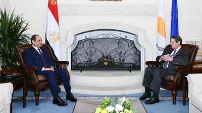 السيسى يبحث مع نظيره القبرصى سبل تعزيز العلاقات التاريخية الوطيدة