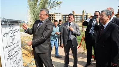 إفتتاح أول محطة كهرباء بالطاقة الشمسية بالقرية الذكية