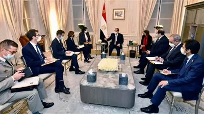 السيسي يبحث تطوير التعاون العسكرى بين مصر وفرنسا