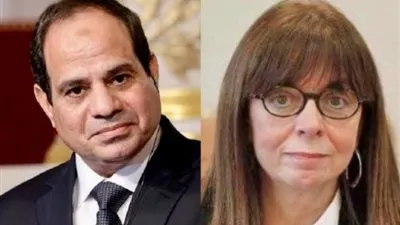 رئيسة اليونان تقلد السيسى بأعلى وأقدم وسام لدى أثينا