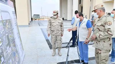 السيسى يتفقد مدينة مصر الدولية للألعاب الأوليمبية بالعاصمة الإدارية