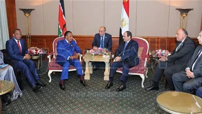 تفاصيل لقاء السيسي مع نظيره الكونغولي بمقر إقامته بأديس ابابا