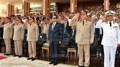 بالصور.. السيسى يشهد حفل تخريج الدفعة 66 بحرية والدفعة 43 دفاع جوى