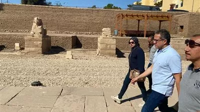 العنانى يتابع اللمسات النهائية للاحتفال العالمي «الأقصر.. طريق الكباش»